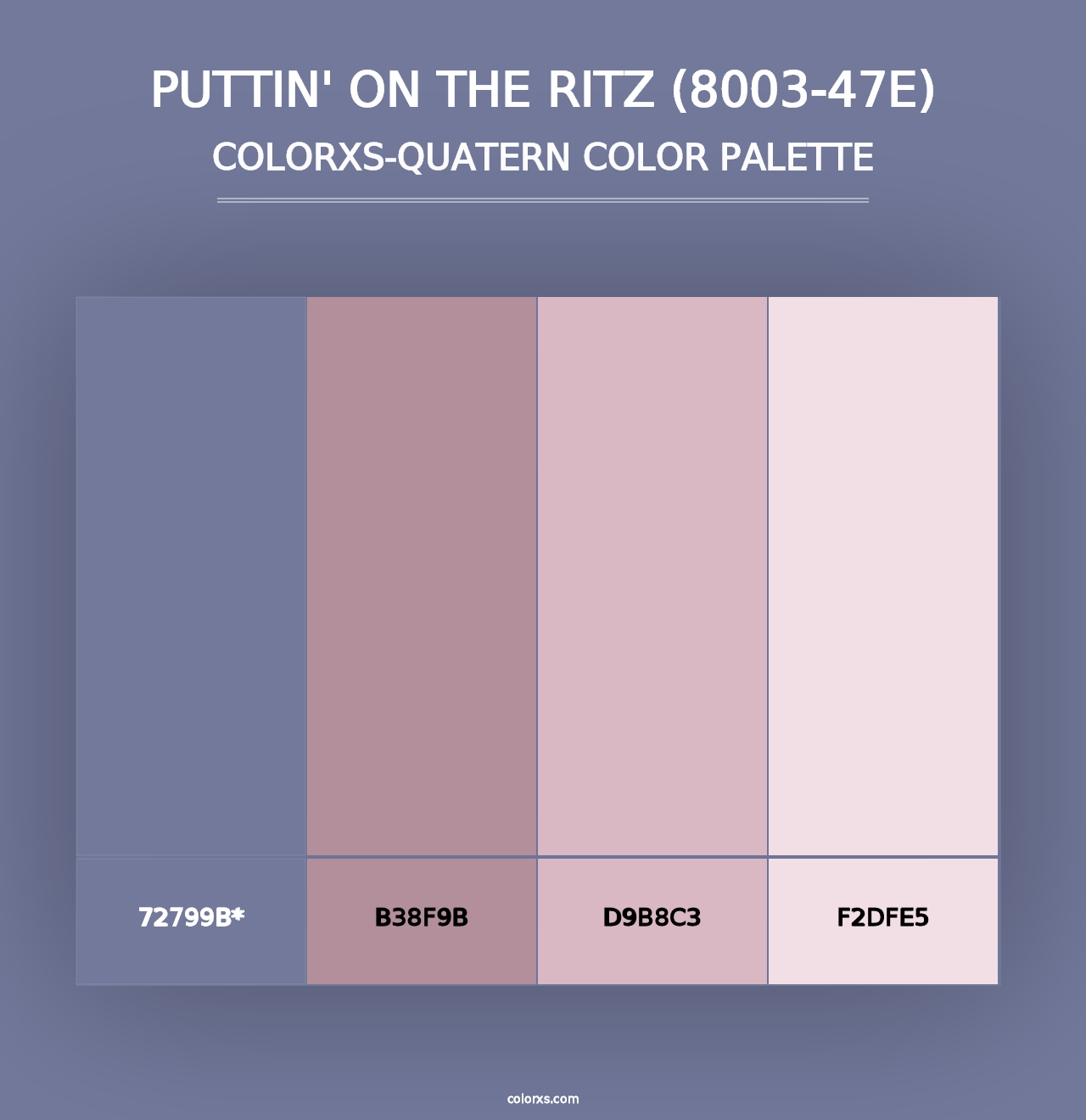 Puttin' on the Ritz (8003-47E) - Colorxs Quad Palette