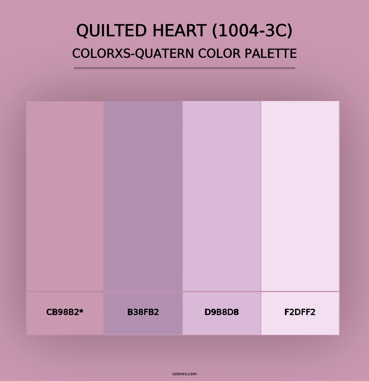 Quilted Heart (1004-3C) - Colorxs Quad Palette