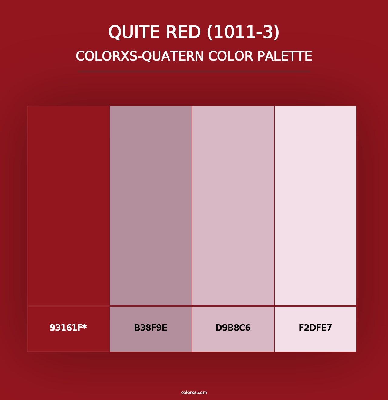 Quite Red (1011-3) - Colorxs Quad Palette