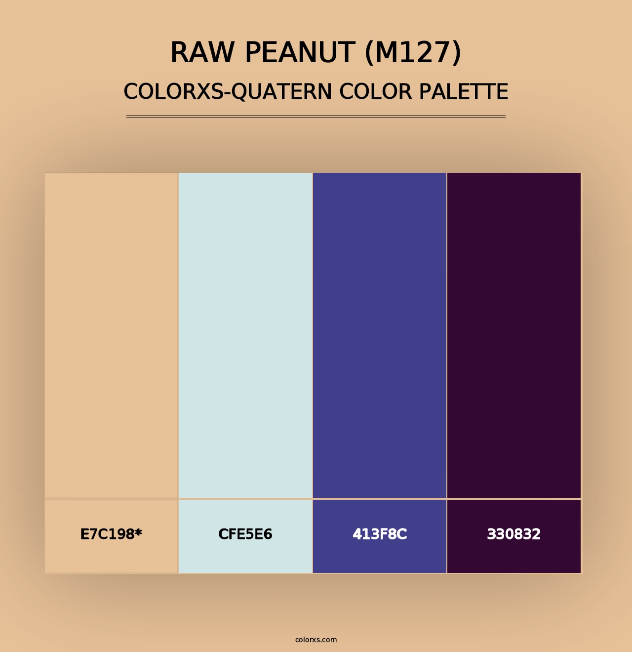 Raw Peanut (M127) - Colorxs Quad Palette