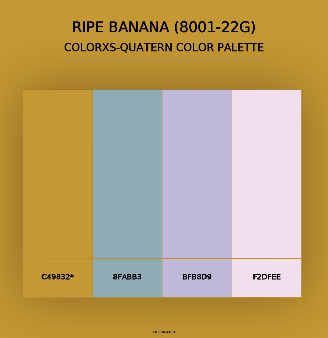 Ripe Banana (8001-22G) - Colorxs Quad Palette