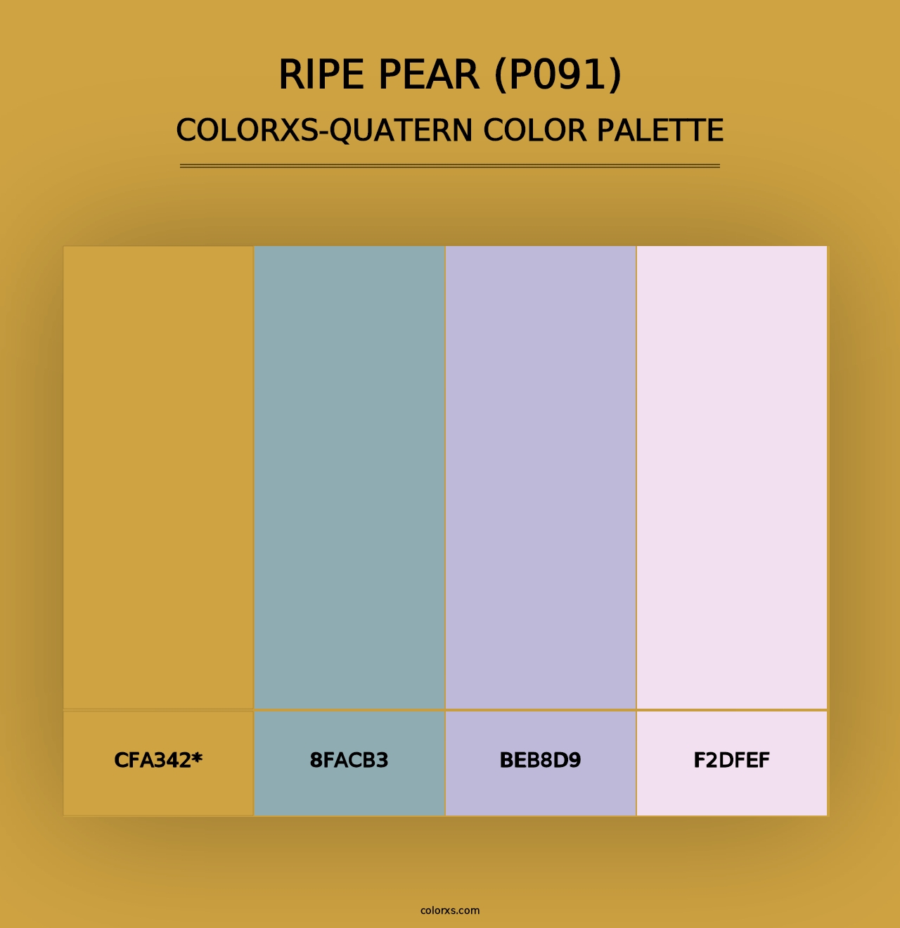 Ripe Pear (P091) - Colorxs Quad Palette