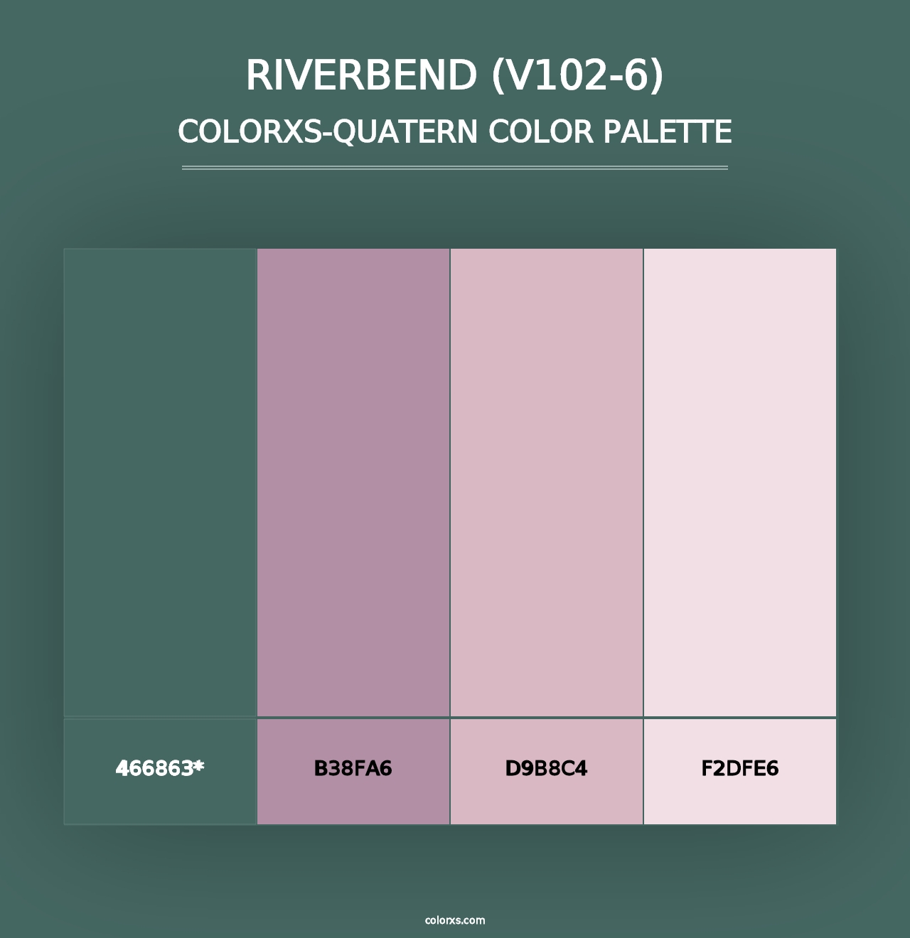 Riverbend (V102-6) - Colorxs Quad Palette