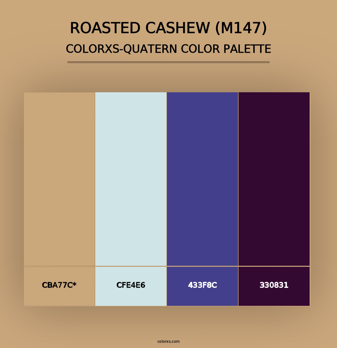 Roasted Cashew (M147) - Colorxs Quad Palette