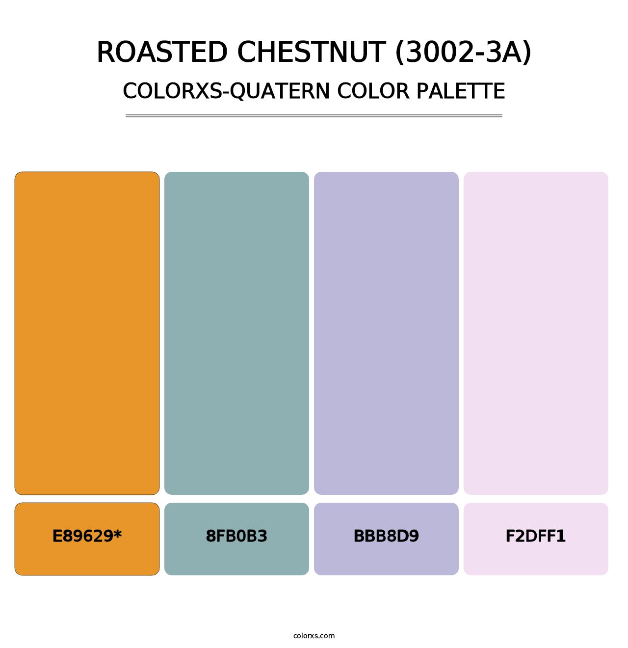 Roasted Chestnut (3002-3A) - Colorxs Quad Palette