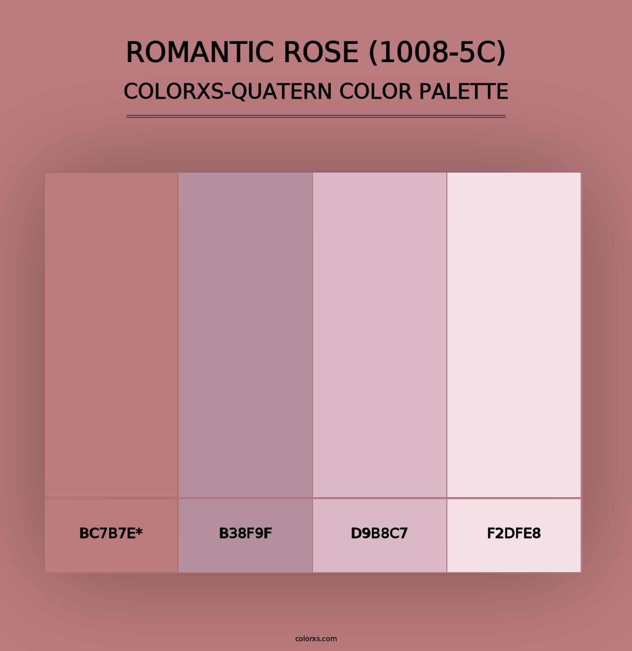 Romantic Rose (1008-5C) - Colorxs Quad Palette