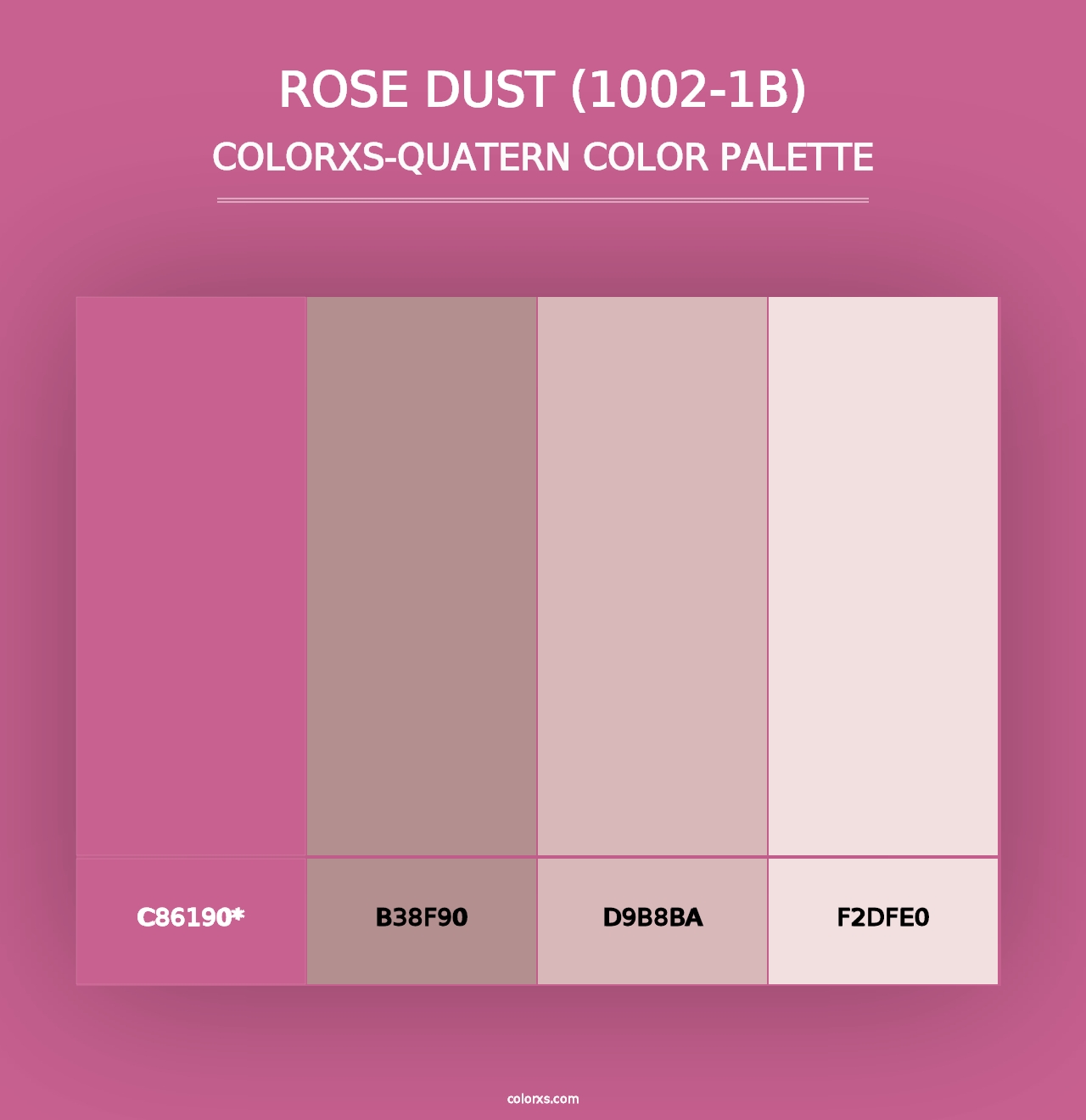 Rose Dust (1002-1B) - Colorxs Quad Palette