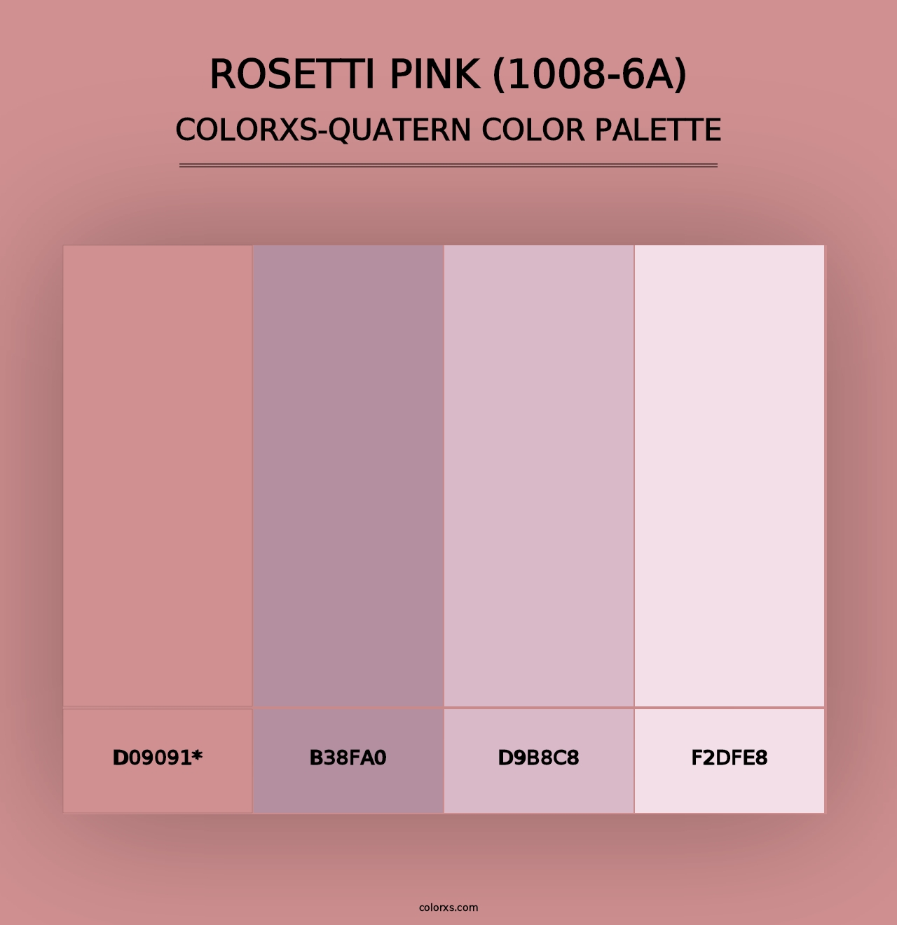 Rosetti Pink (1008-6A) - Colorxs Quad Palette