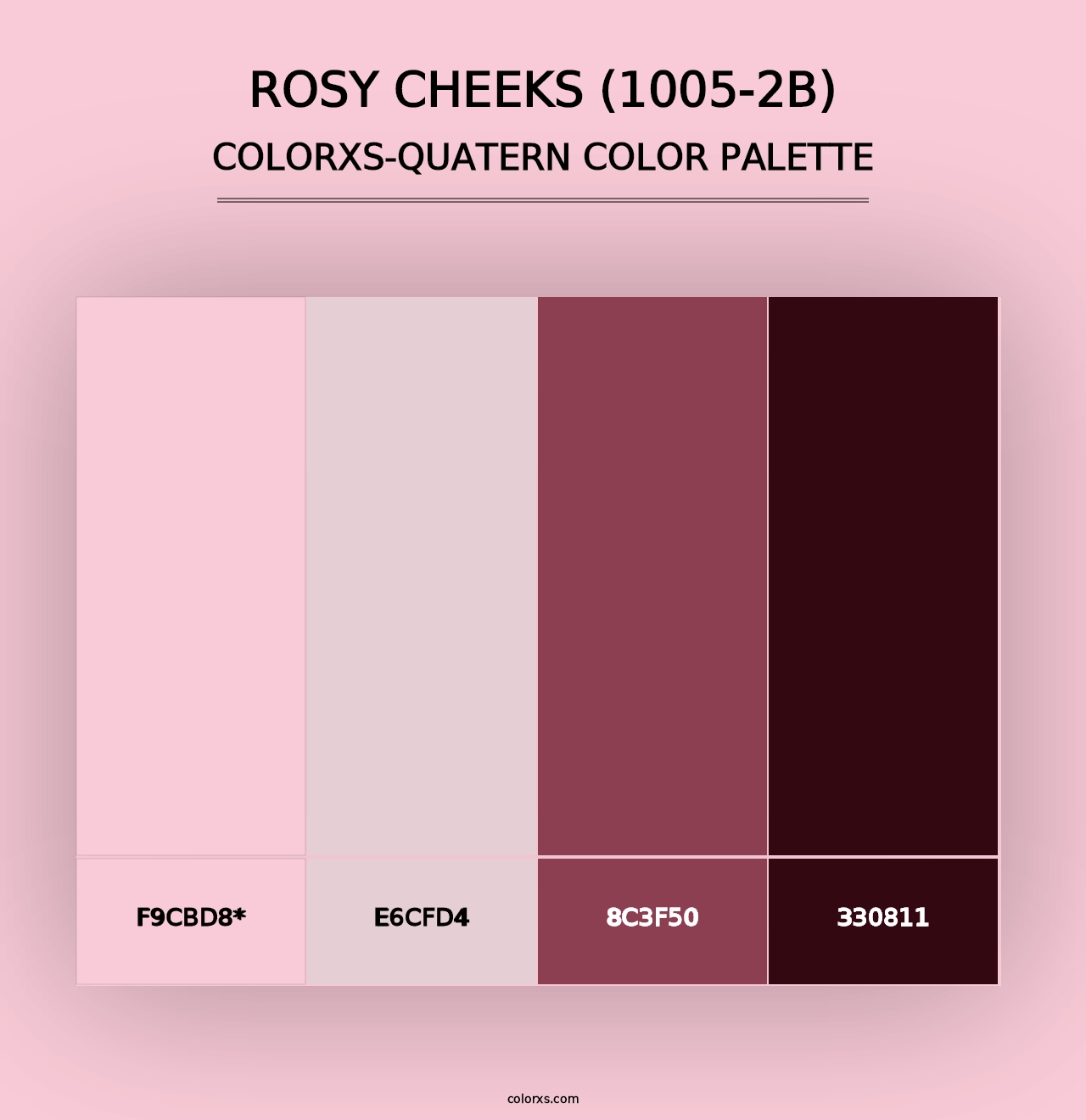 Rosy Cheeks (1005-2B) - Colorxs Quad Palette