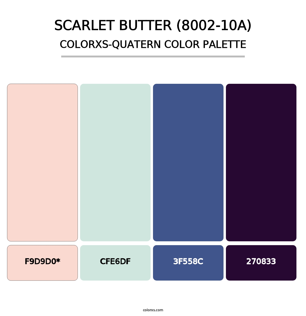 Scarlet Butter (8002-10A) - Colorxs Quad Palette