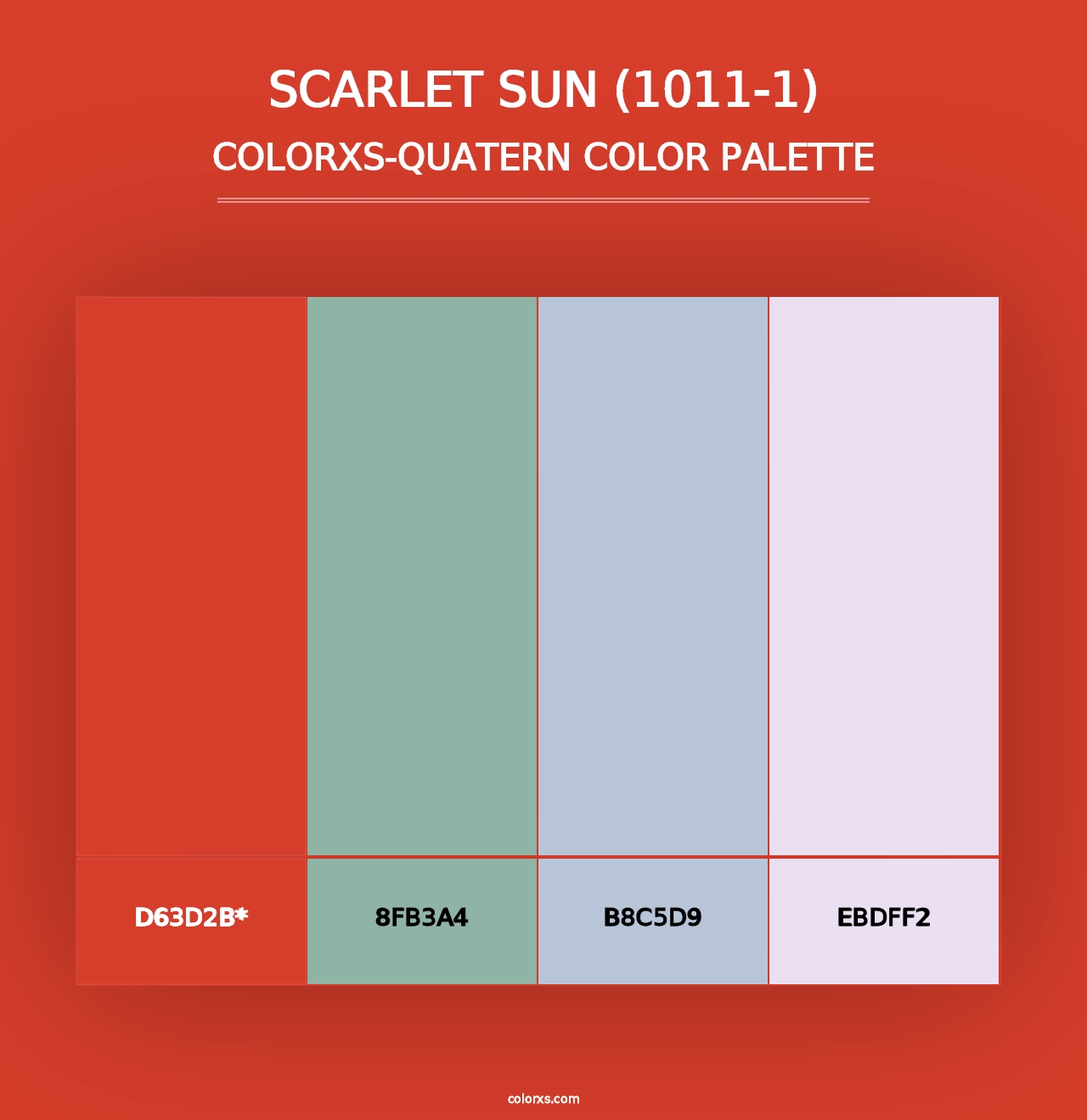 Scarlet Sun (1011-1) - Colorxs Quad Palette