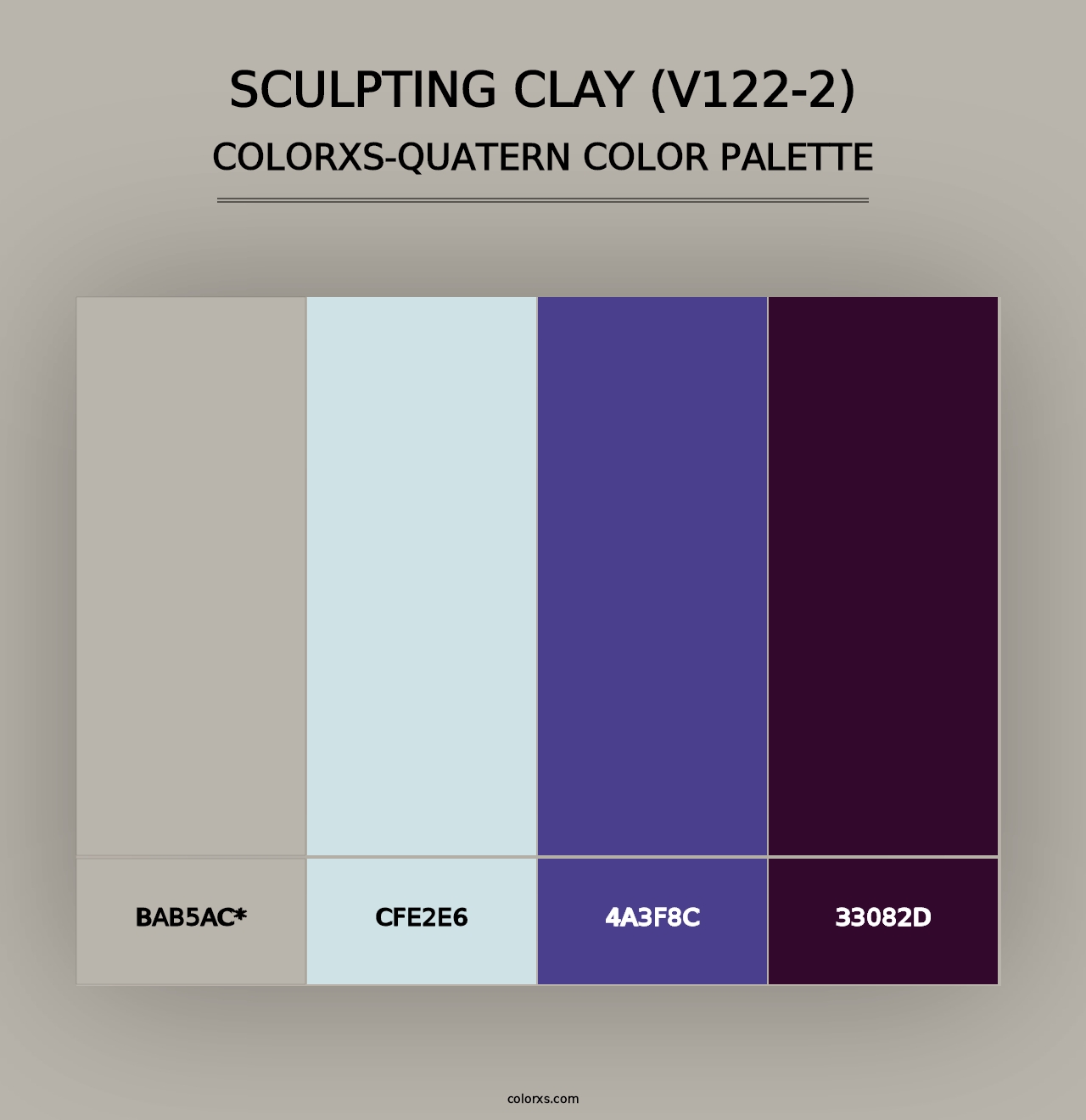 Sculpting Clay (V122-2) - Colorxs Quad Palette