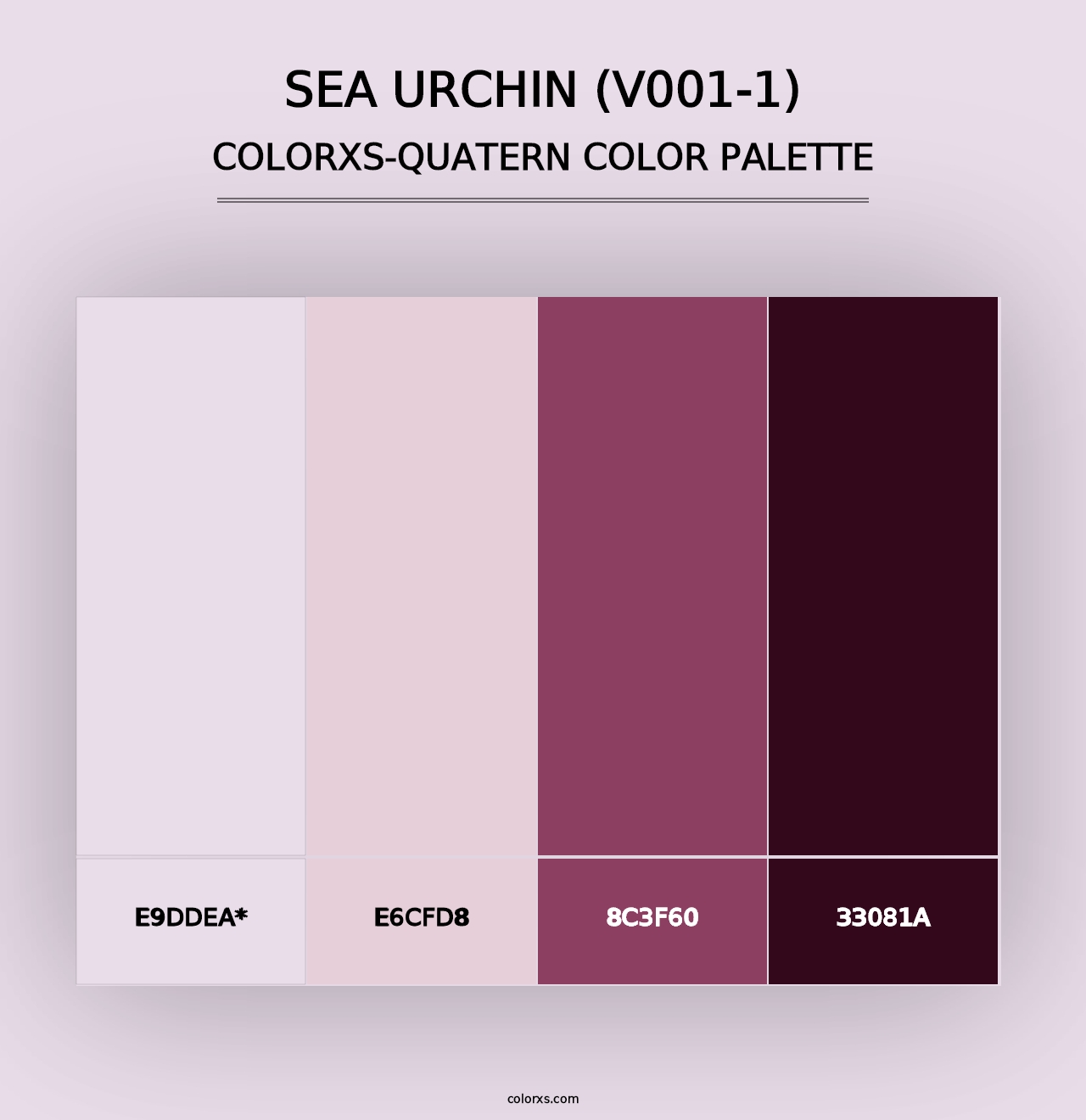 Sea Urchin (V001-1) - Colorxs Quad Palette