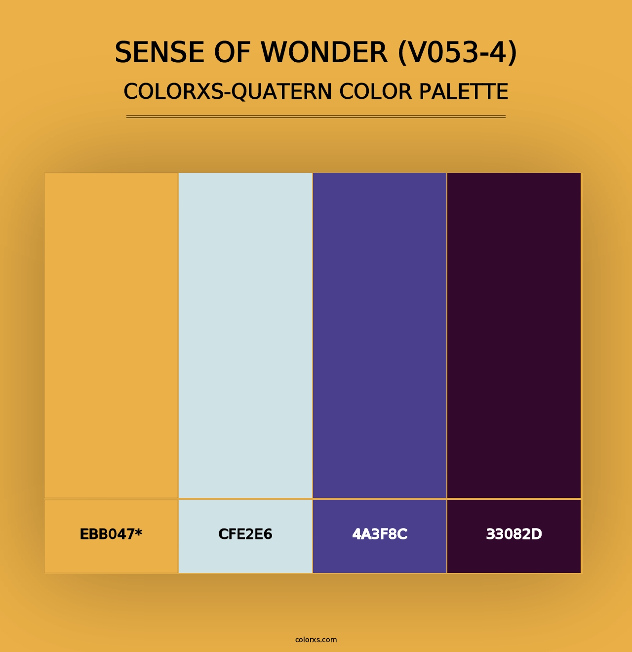 Sense of Wonder (V053-4) - Colorxs Quad Palette