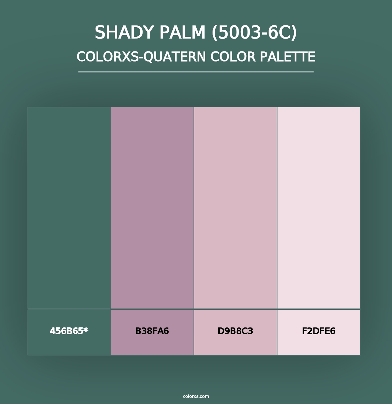 Shady Palm (5003-6C) - Colorxs Quad Palette