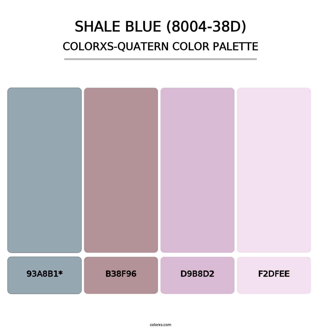 Shale Blue (8004-38D) - Colorxs Quad Palette