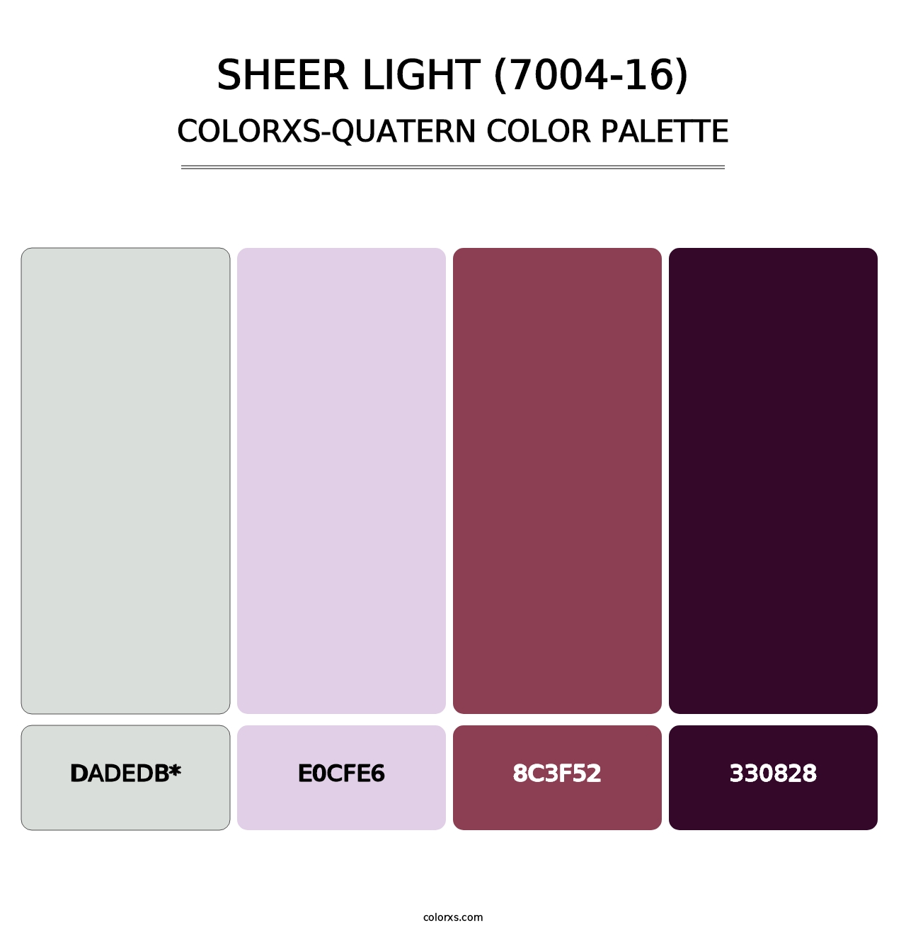 Sheer Light (7004-16) - Colorxs Quad Palette