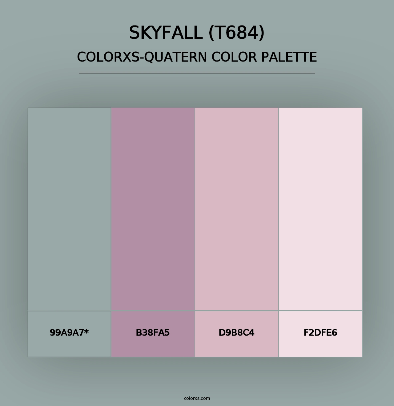 Skyfall (T684) - Colorxs Quad Palette