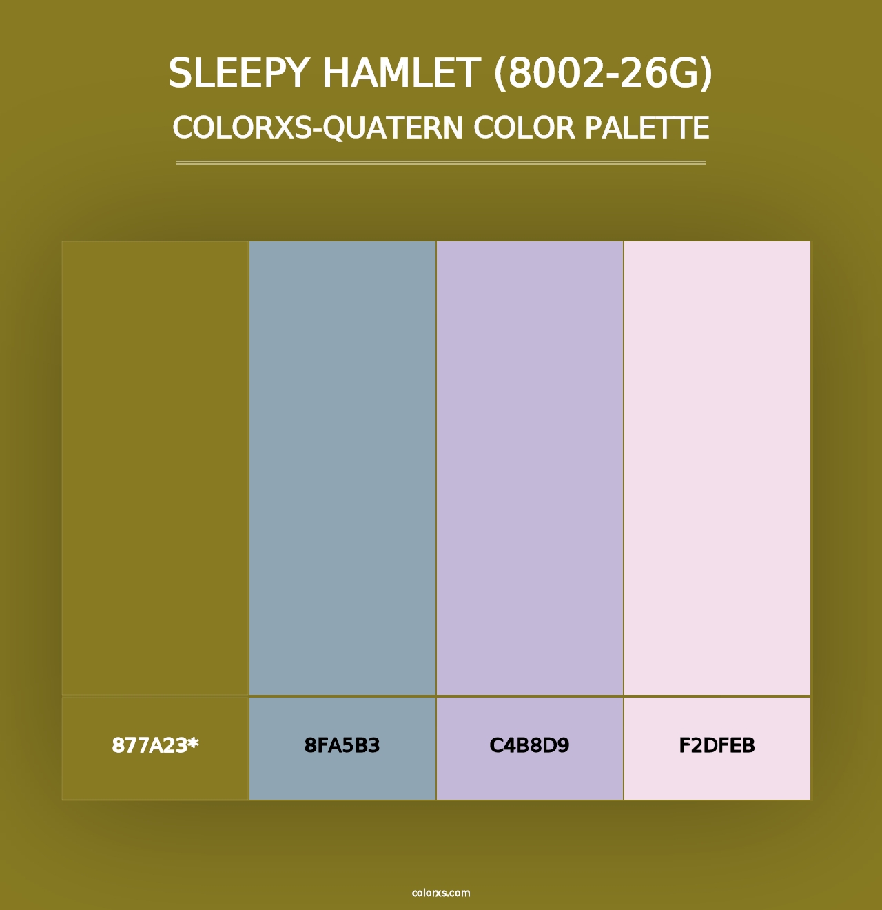 Sleepy Hamlet (8002-26G) - Colorxs Quad Palette