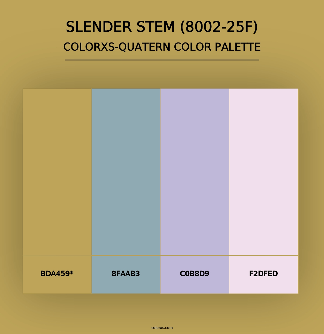 Slender Stem (8002-25F) - Colorxs Quad Palette