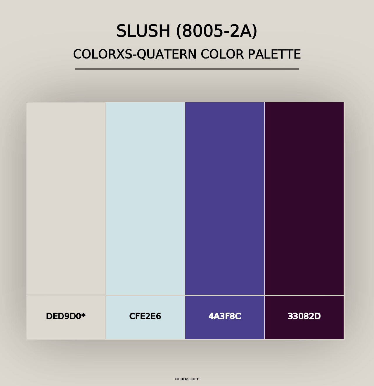 Slush (8005-2A) - Colorxs Quad Palette