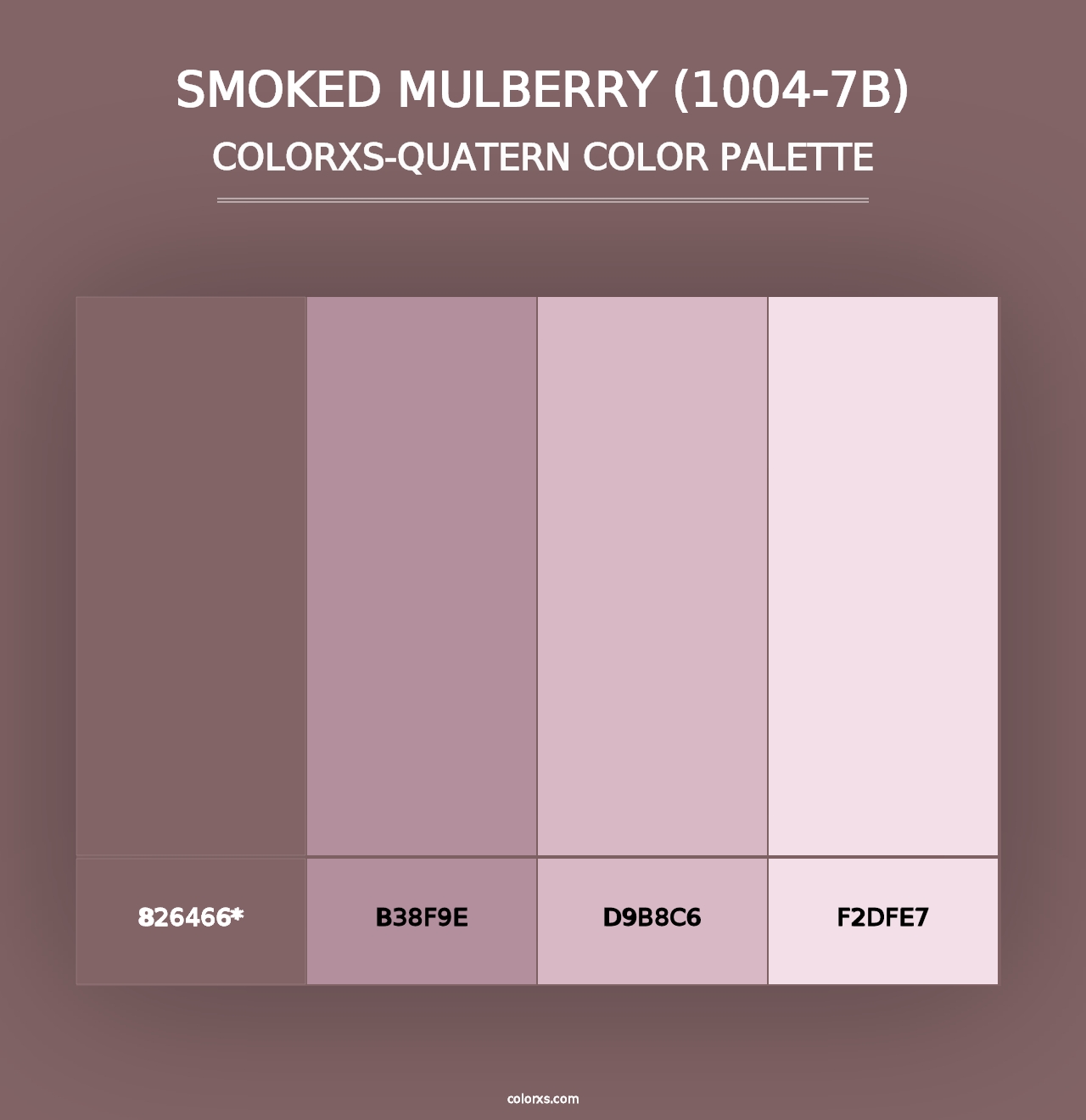 Smoked Mulberry (1004-7B) - Colorxs Quad Palette