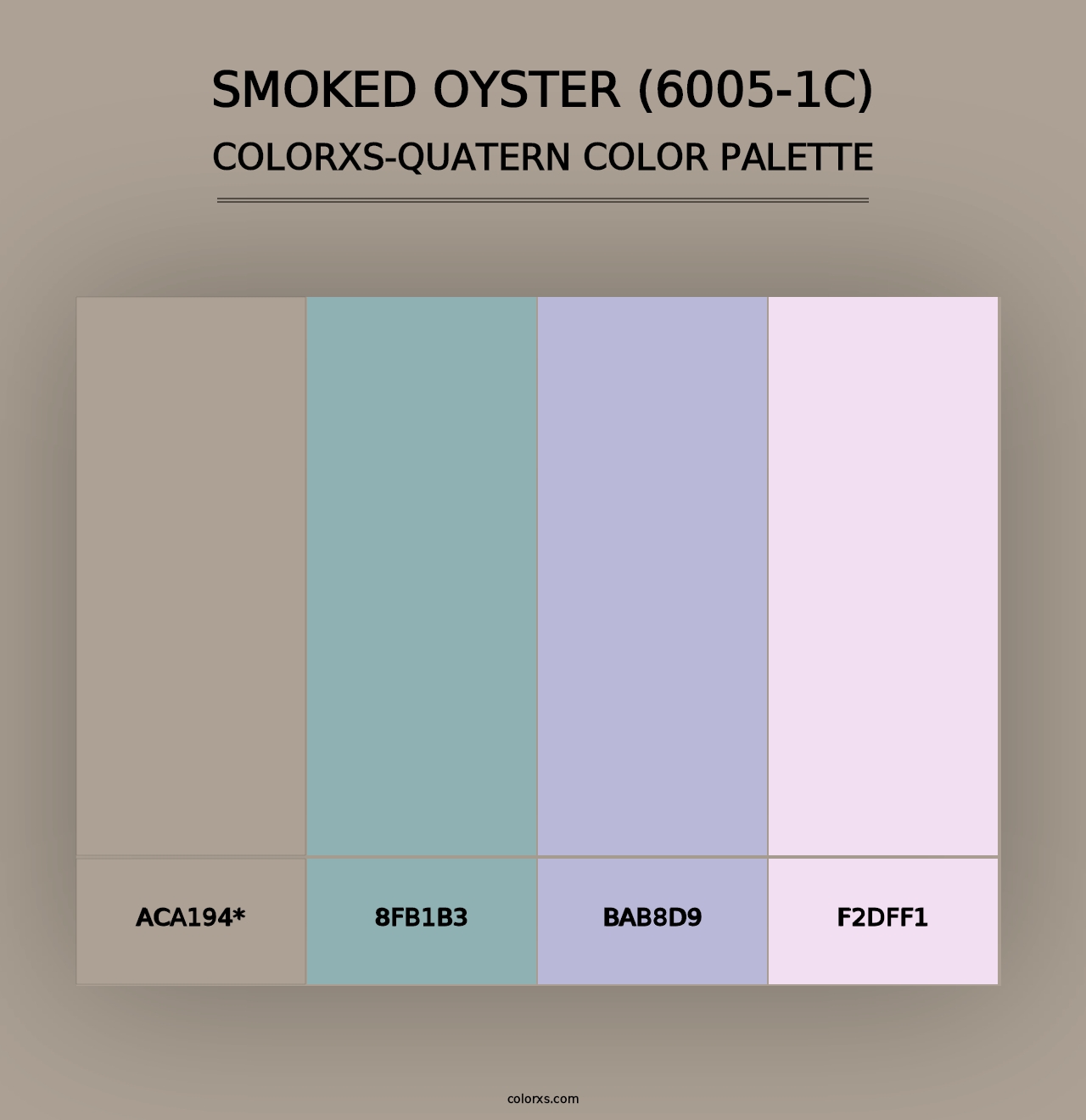 Smoked Oyster (6005-1C) - Colorxs Quad Palette