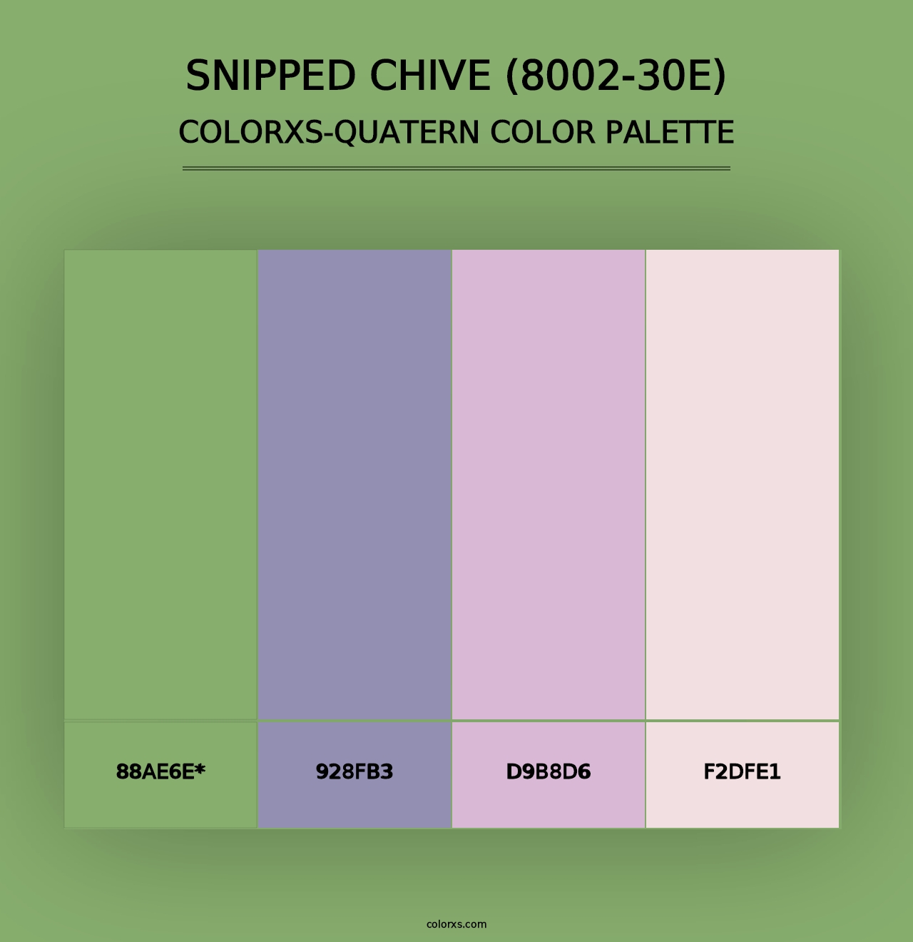 Snipped Chive (8002-30E) - Colorxs Quad Palette