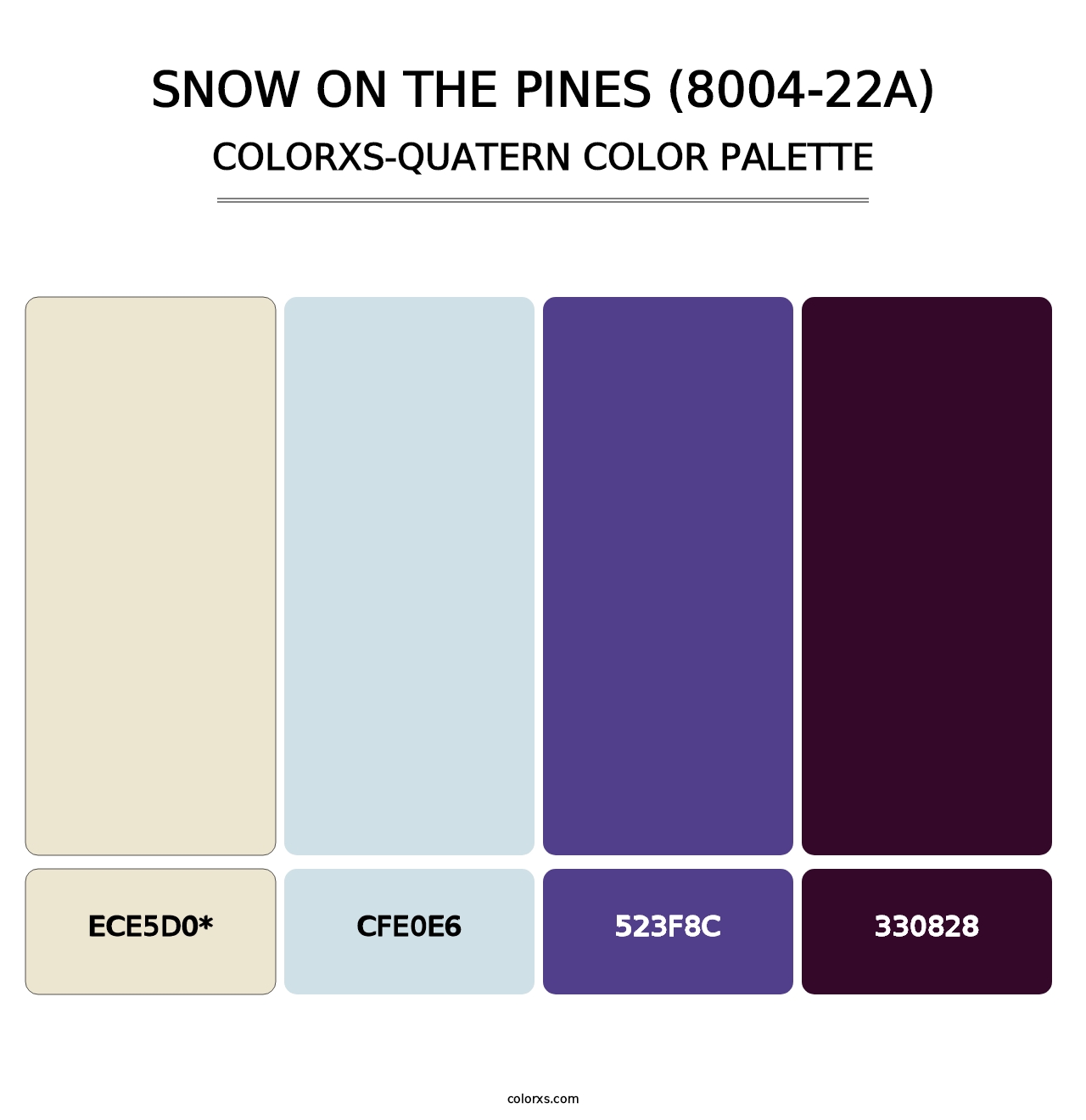 Snow on the Pines (8004-22A) - Colorxs Quad Palette