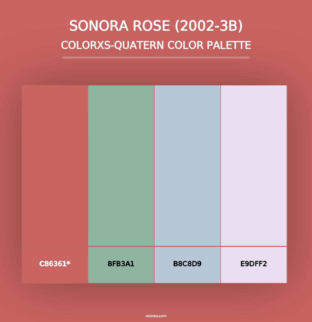 Sonora Rose (2002-3B) - Colorxs Quad Palette