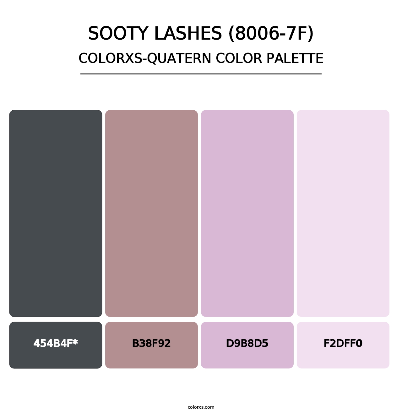 Sooty Lashes (8006-7F) - Colorxs Quad Palette