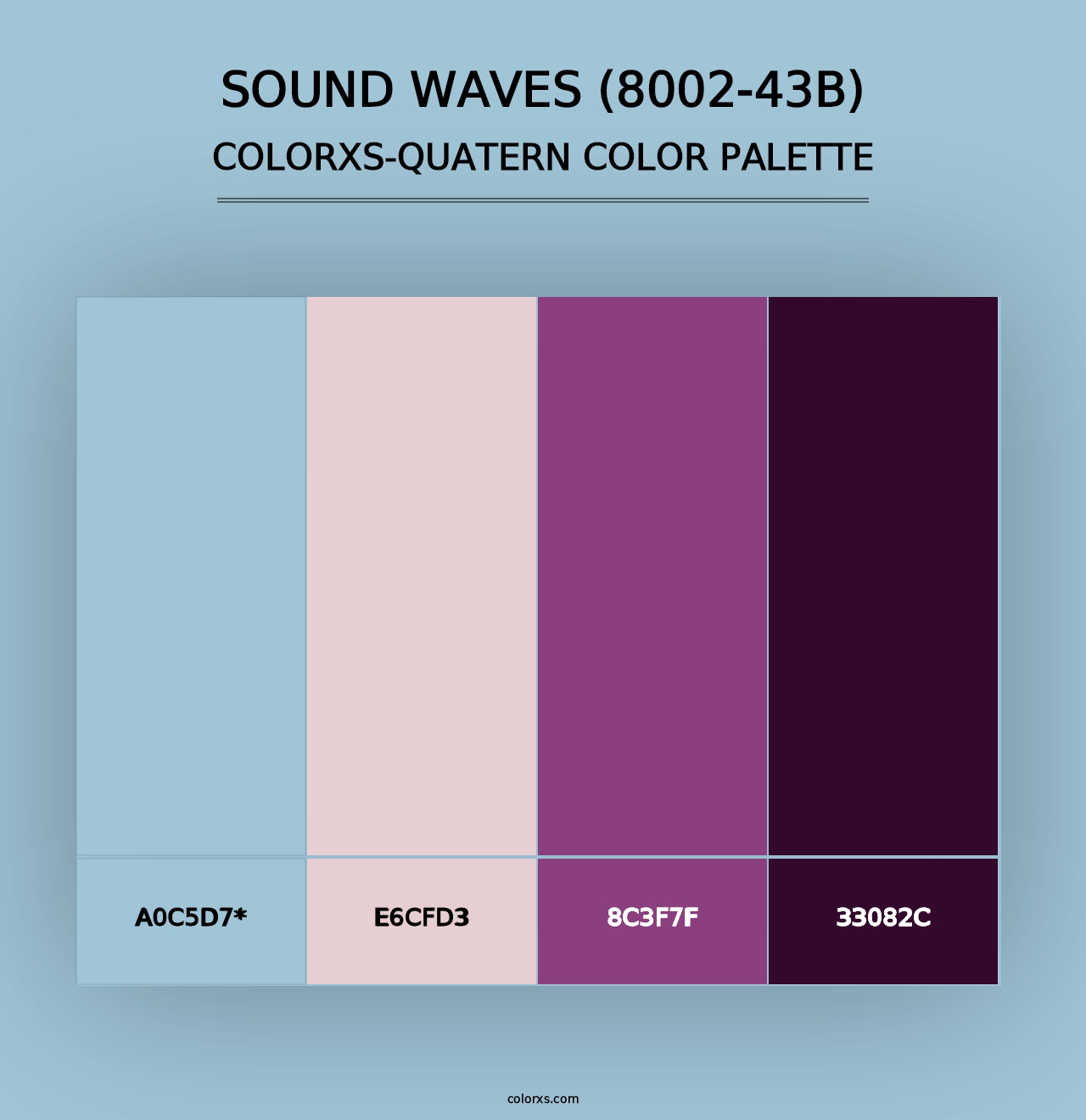 Sound Waves (8002-43B) - Colorxs Quad Palette