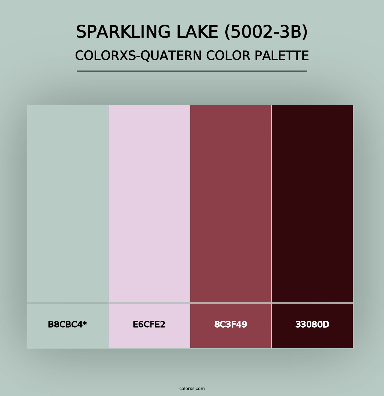 Sparkling Lake (5002-3B) - Colorxs Quad Palette