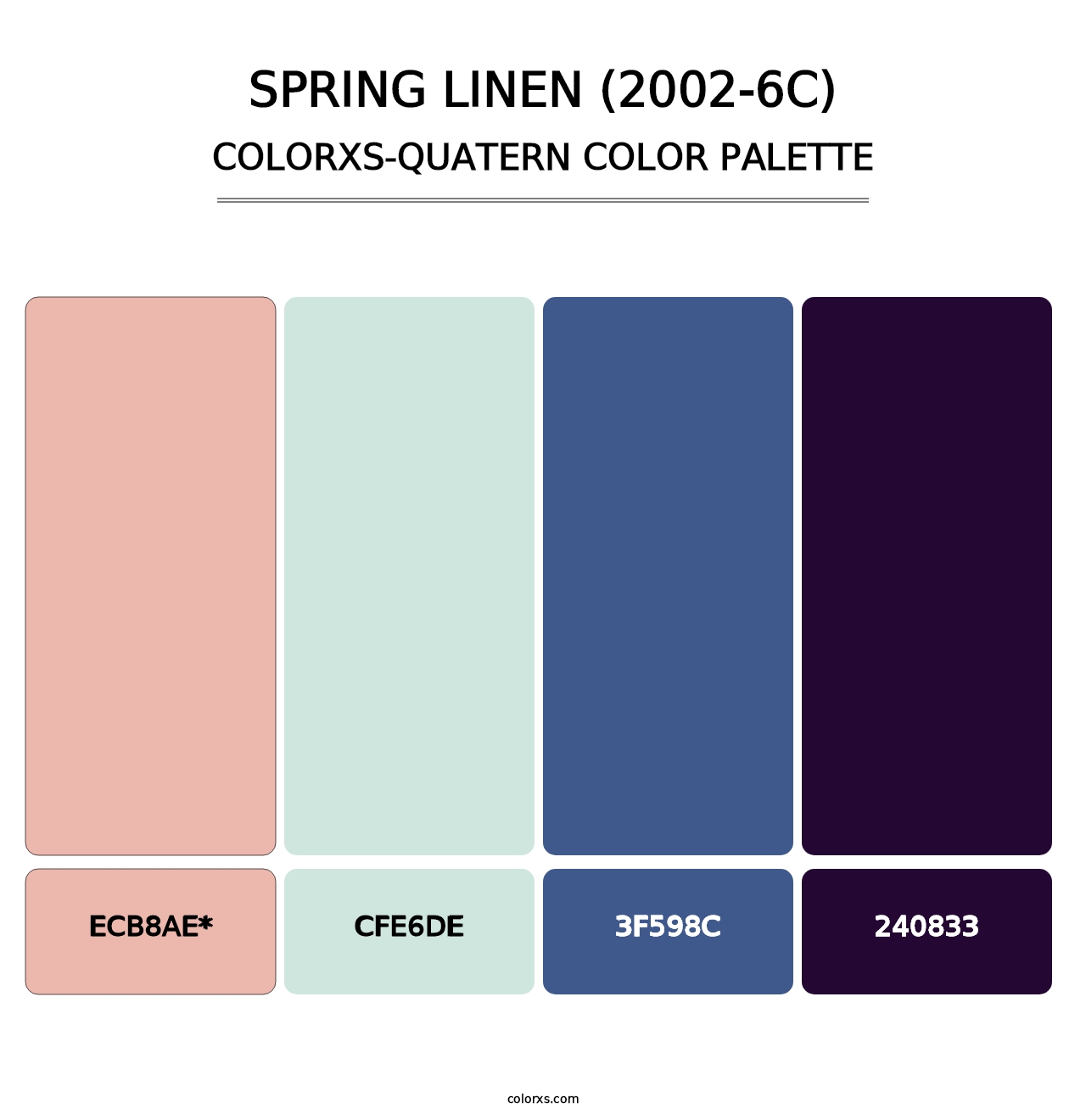 Spring Linen (2002-6C) - Colorxs Quad Palette