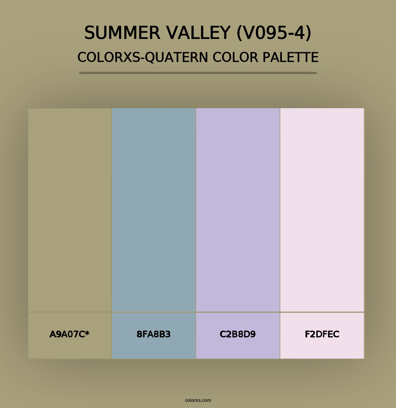 Summer Valley (V095-4) - Colorxs Quad Palette