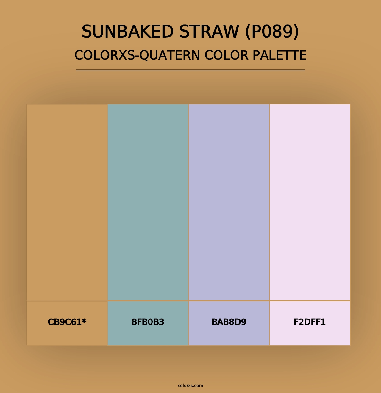 Sunbaked Straw (P089) - Colorxs Quad Palette