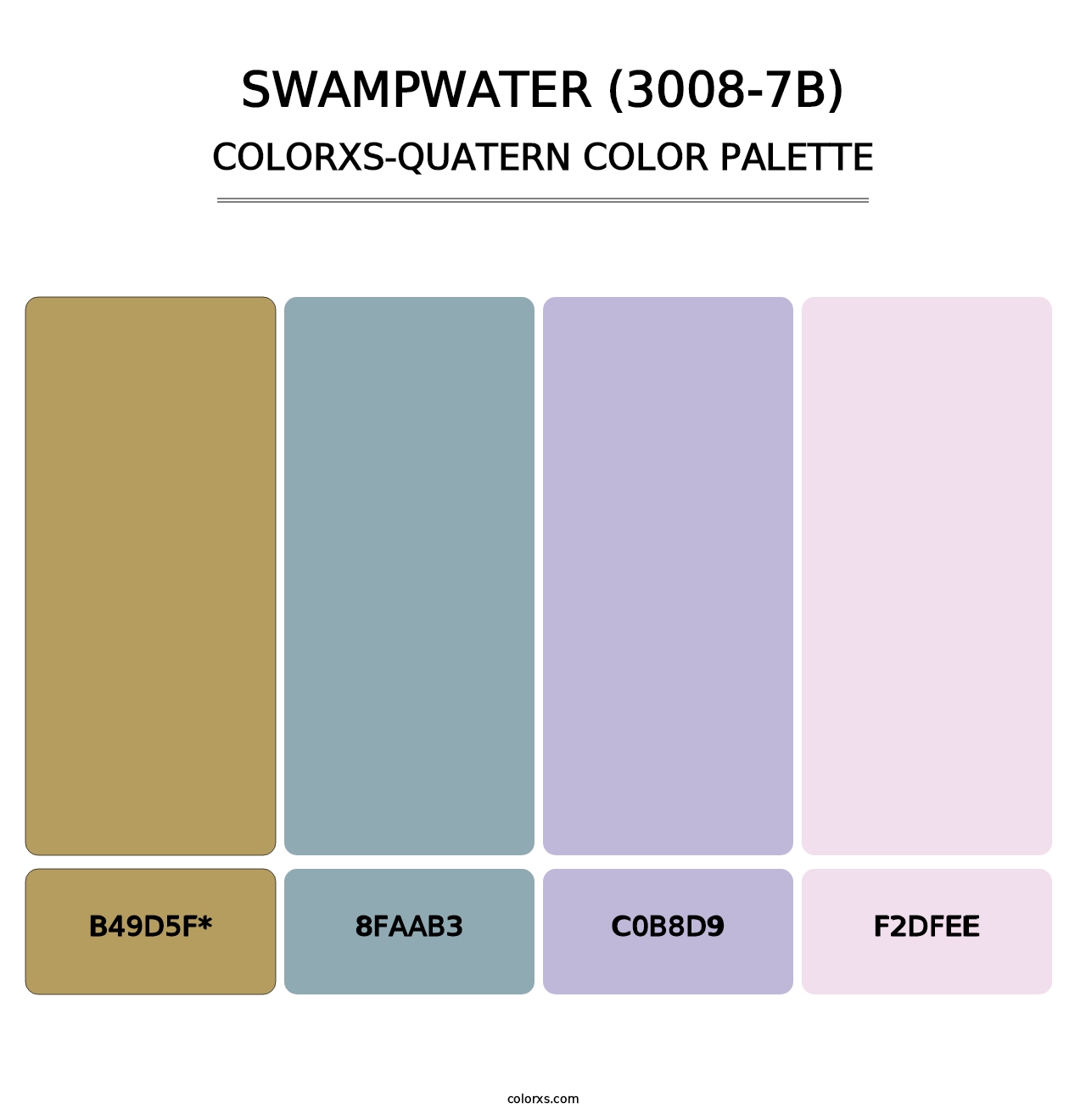 Swampwater (3008-7B) - Colorxs Quad Palette