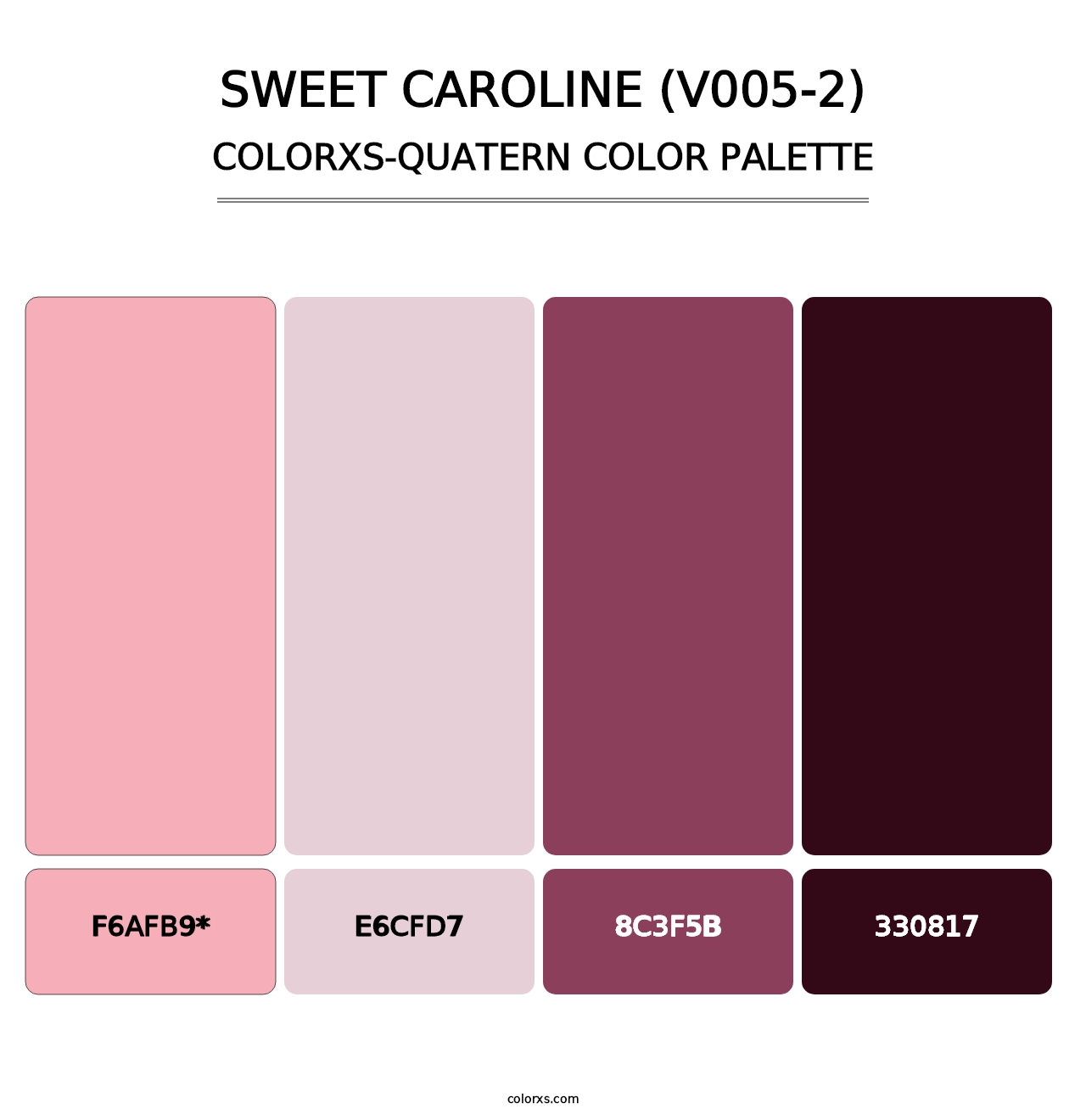 Sweet Caroline (V005-2) - Colorxs Quad Palette