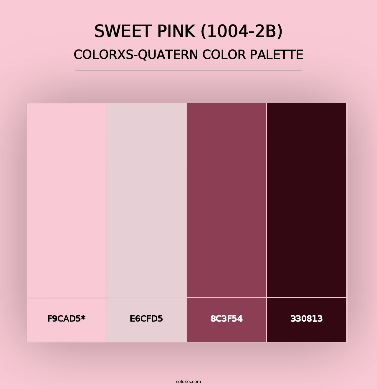 Sweet Pink (1004-2B) - Colorxs Quad Palette