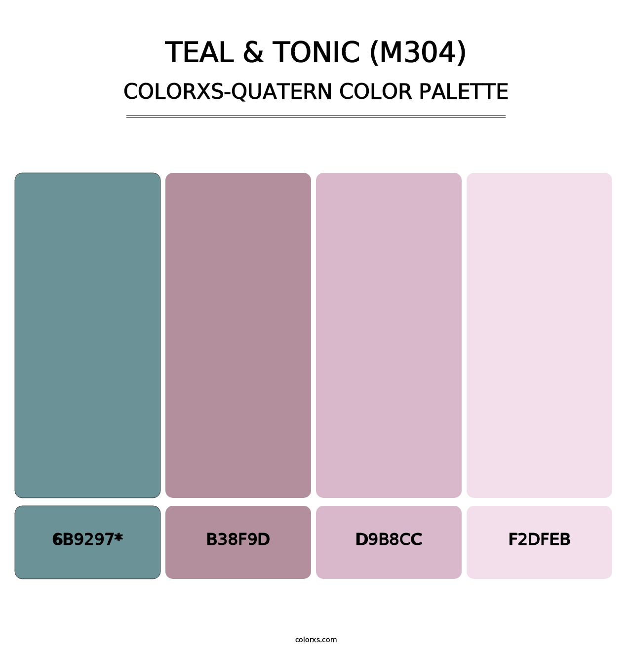 Teal & Tonic (M304) - Colorxs Quad Palette