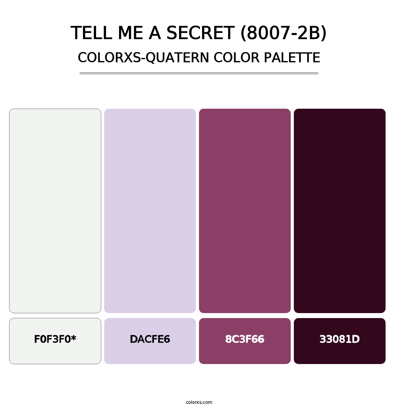 Tell Me a Secret (8007-2B) - Colorxs Quad Palette