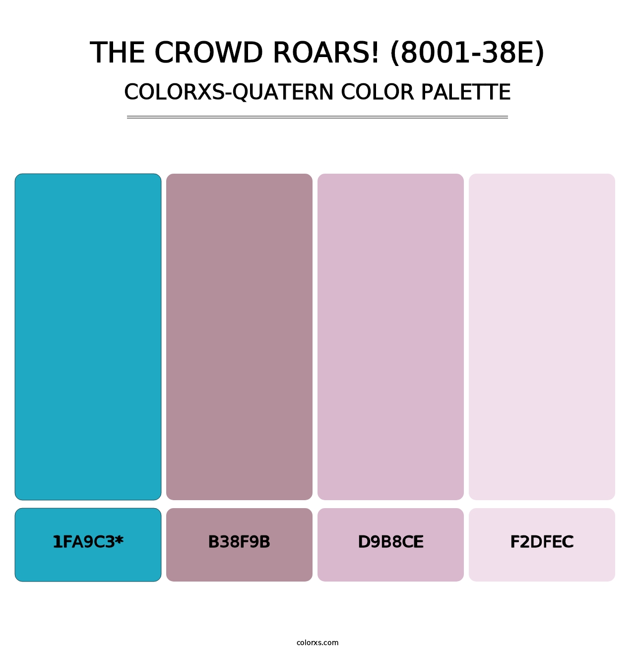 The Crowd Roars! (8001-38E) - Colorxs Quad Palette