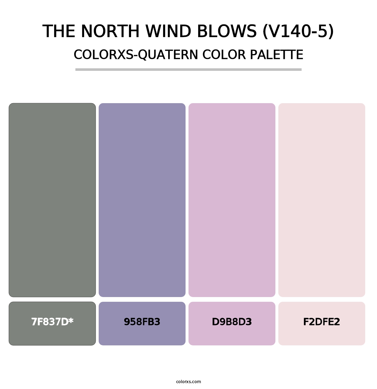 The North Wind Blows (V140-5) - Colorxs Quad Palette