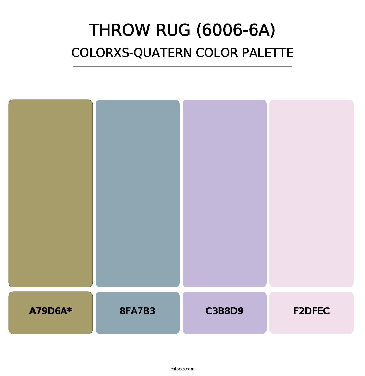 Throw Rug (6006-6A) - Colorxs Quad Palette