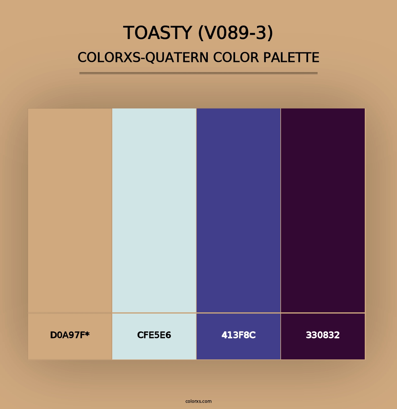 Toasty (V089-3) - Colorxs Quad Palette