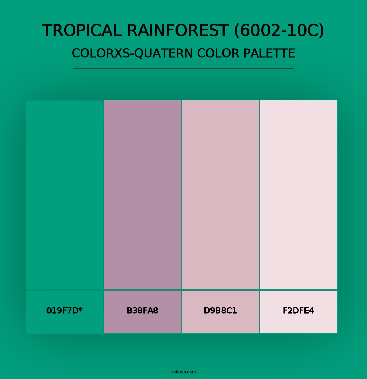 Tropical Rainforest (6002-10C) - Colorxs Quad Palette