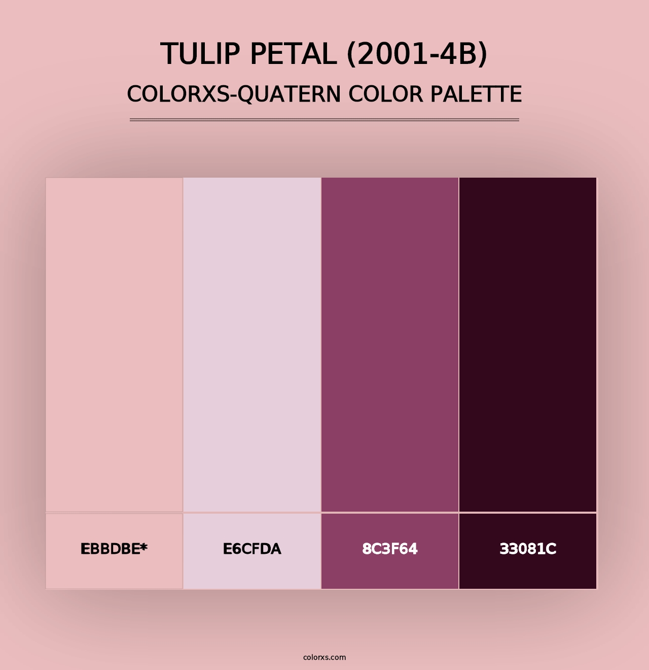 Tulip Petal (2001-4B) - Colorxs Quad Palette