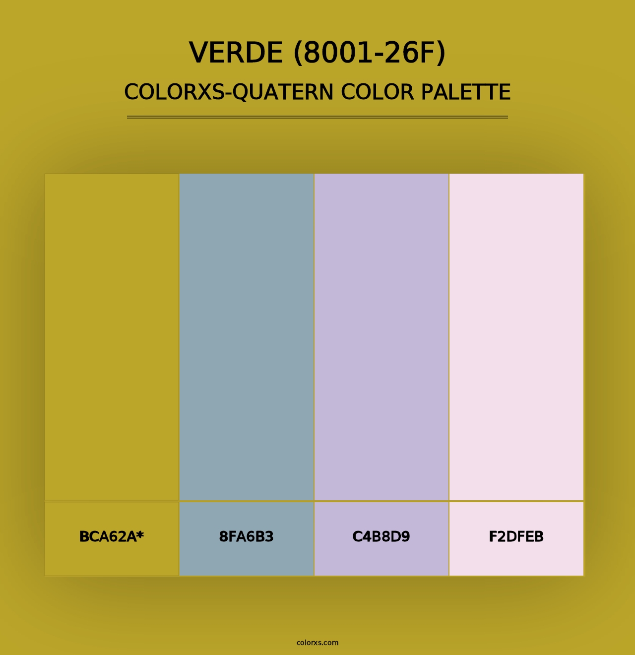 Verde (8001-26F) - Colorxs Quad Palette