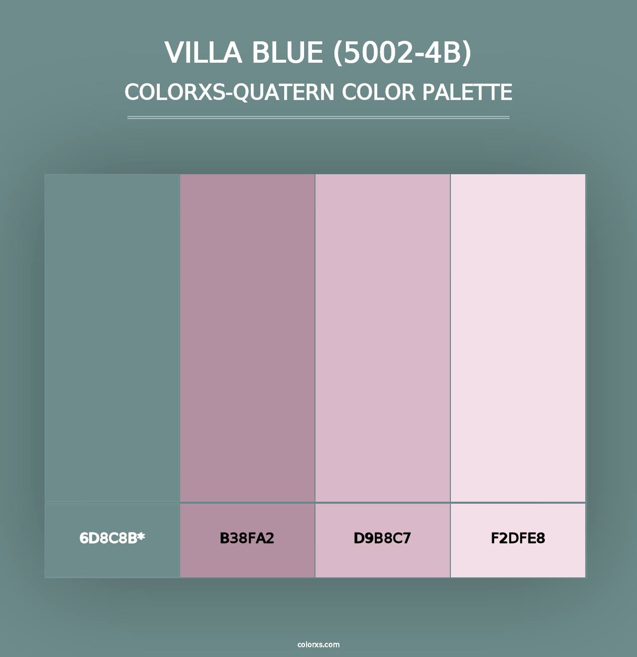 Villa Blue (5002-4B) - Colorxs Quad Palette