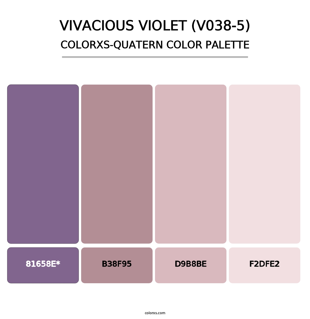 Vivacious Violet (V038-5) - Colorxs Quad Palette